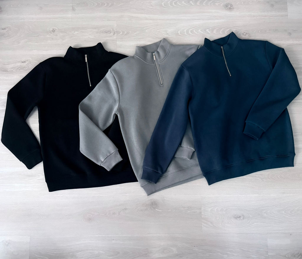 Yarım Fermuar Sweatshirt